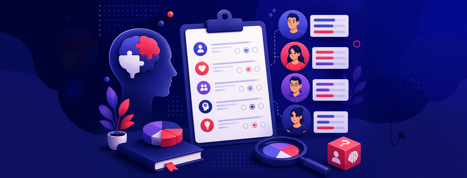 how to make a personality test heading image